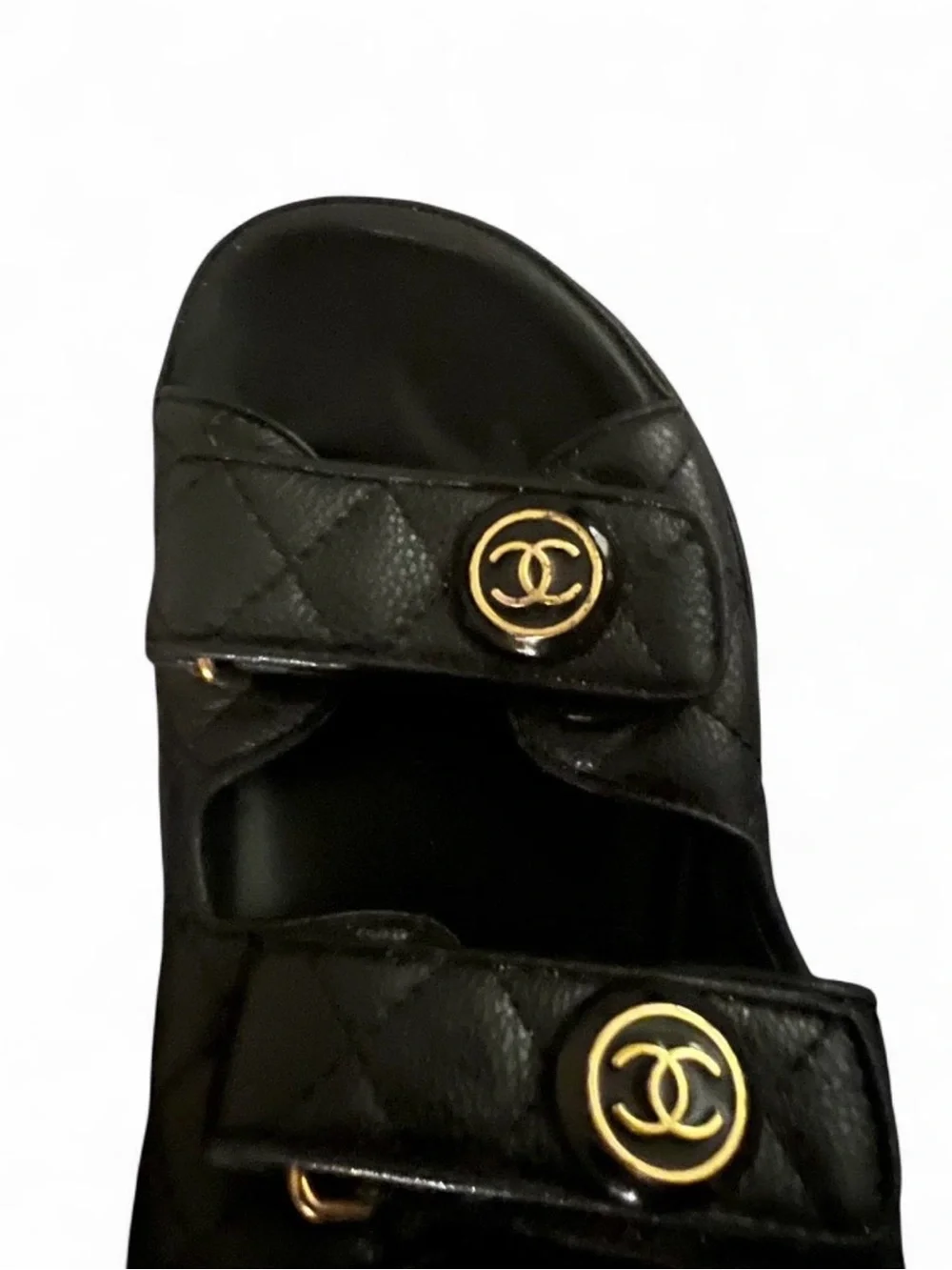 CHANEL sandals black